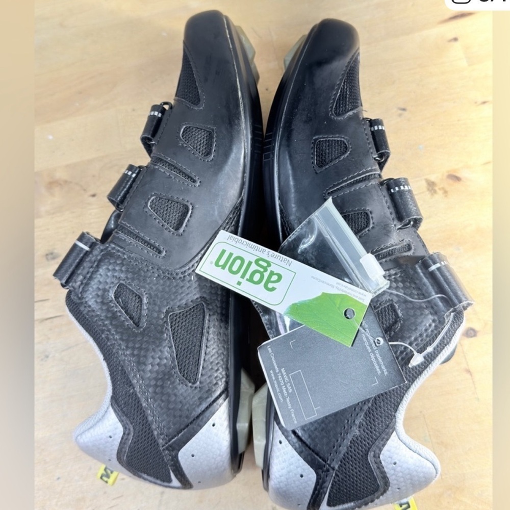 Peloton x Mavic Energy Composite Cycling Shoes Black Silver Unisex M 7.5 W 9 - Picture 8 of 15